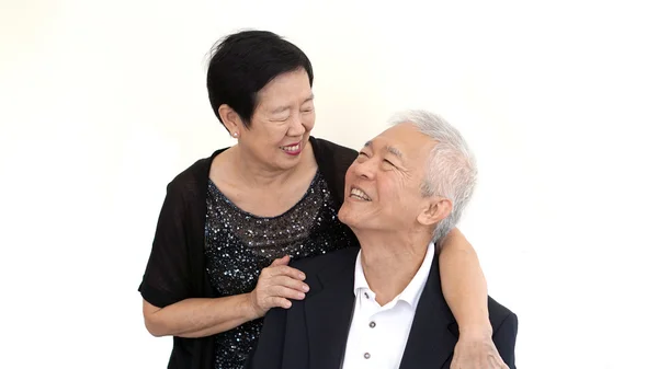 Sócio asiático em trajes formais. Amor vida empresa familiar — Fotografia de Stock