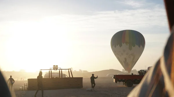 Luxor Egipto Diciembre 2019 Paseo Globo Valle Del Rey Aterrizaje —  Fotos de Stock