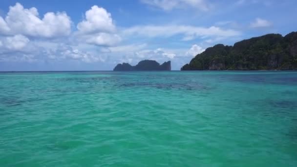 Barco Privado Crucero Vista Naturaleza Phuket Sur Tailandia Paraíso Tour — Vídeos de Stock