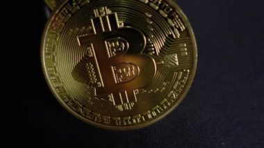 Kripto para hareketi video yığını Parlak altın madeni para yeni dönem mali