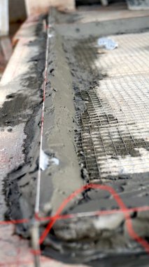 beton kiremit için hazırlanıyor