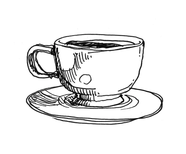 Illustration zur Kaffeetasse — Stockfoto