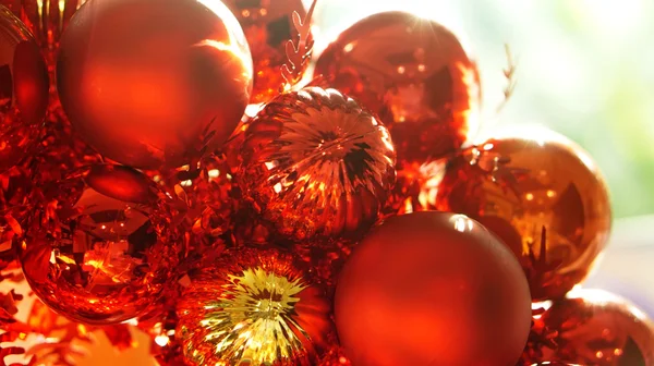 Natal ornamentos fundo — Fotografia de Stock