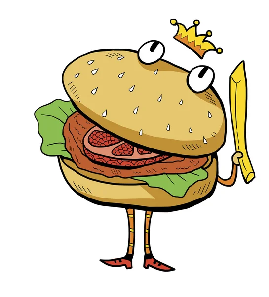 Burger king — Stock Photo, Image