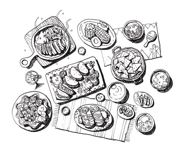 อาหารเม็กซิกัน — ภาพถ่ายสต็อก
