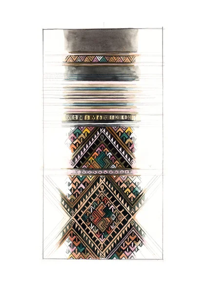Asian fabric pattern — Stock Photo, Image