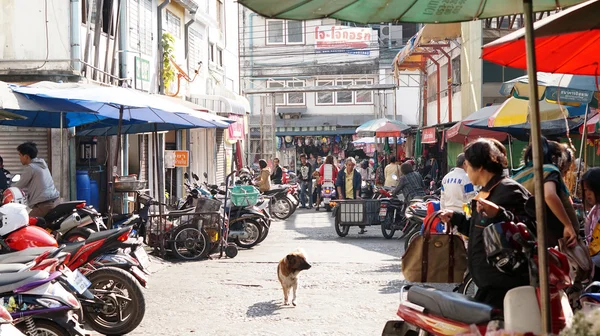 Asiático tailandês vida no mercado — Fotografia de Stock