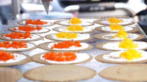 Thai-Crêpe-Dessert — Stockfoto