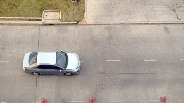 Car on concrete street