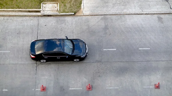 Car on concrete street