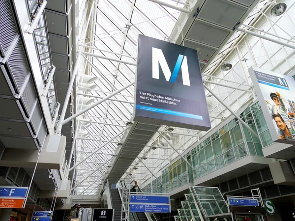 Transportation M sign in munich — Stock Photo, Image