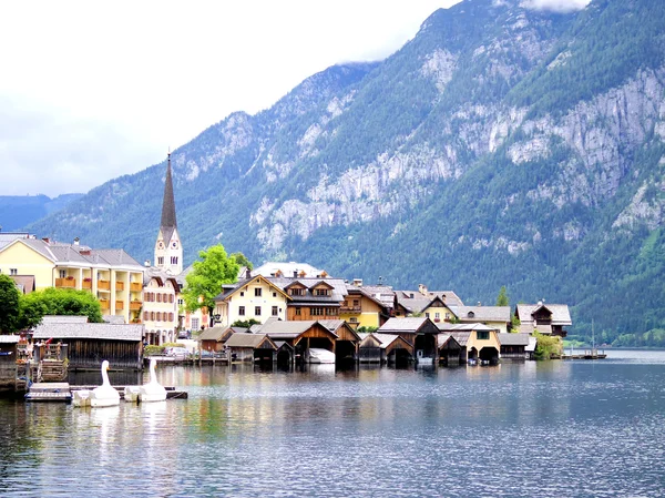 Ville de Hallstatt en Europe — Photo