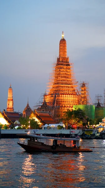 Wat Arun Bangkok gród o zmierzchu — Zdjęcie stockowe