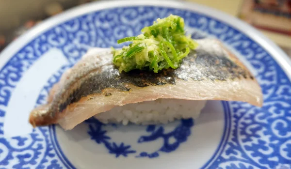 Mackerel fish nigiri — Stock Photo, Image