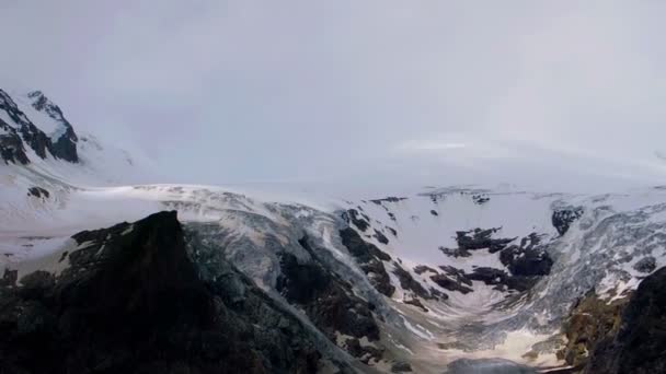 Dalen glaciär av Monte Rosa massivet — Stockvideo