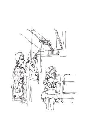 group of People in metro