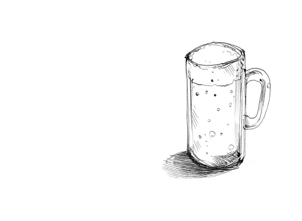 Bierkrug-Illustration — Stockfoto