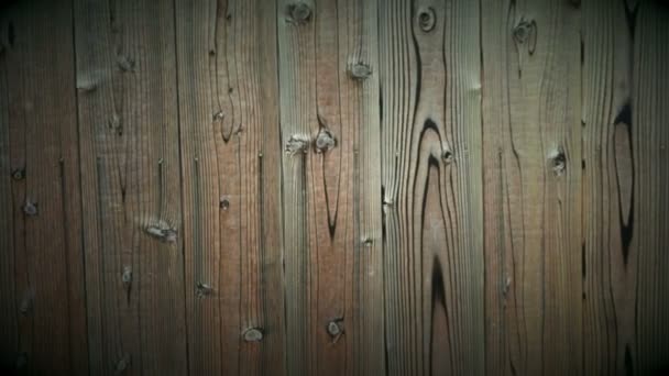 Wooden plank, wood panel background texture with copy space — Stock Video