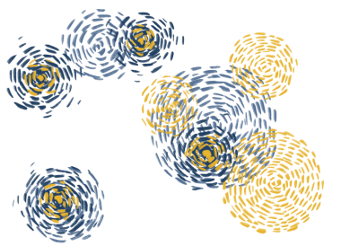 Yıldızlı gece empresyonisti stili resim çizme arka planı