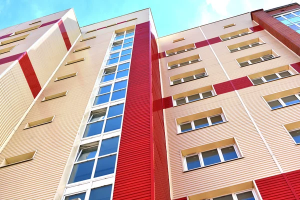 The facade of colored siding — Stock Photo, Image