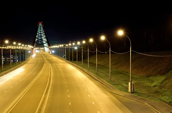 夜の高速道路 — ストック写真