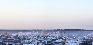 Kış manzara Sibirya