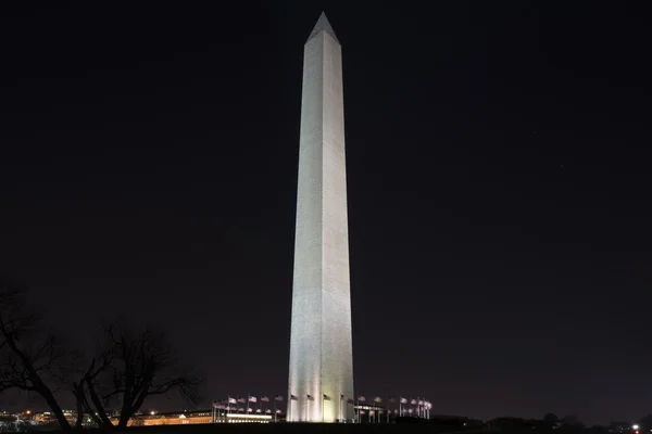 Monumento a Washington por la noche —  Fotos de Stock