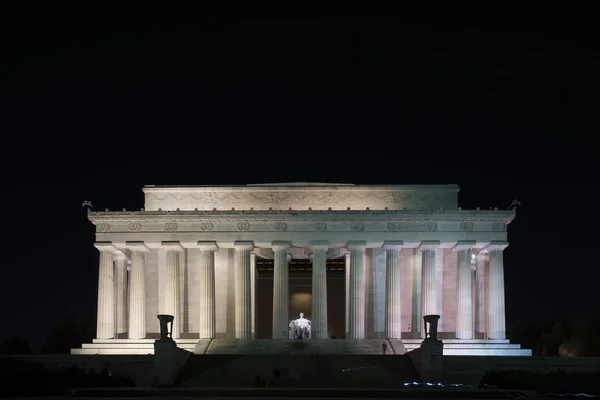 Mémorial Lincoln la nuit — Photo