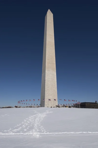 Monumento a Washington en invierno —  Fotos de Stock