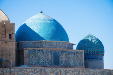 Khoja Ahmed Yasawi 'nin Türkistan' daki mozolesi. UNESCO dünya mirası bölgesi. Kazakistan