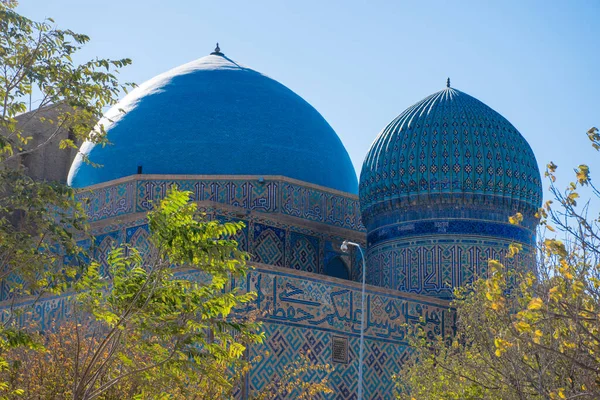 Khoja Ahmed Yasawi Mauzóleuma Turkesztánban Unesco Világörökségi Helyszín Kazahsztán — Stock Fotó