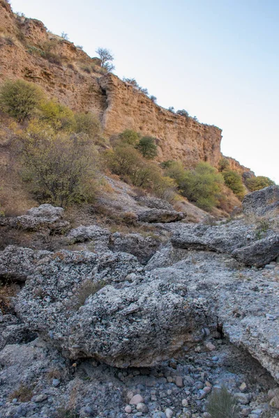 Vista Panorámica Las Montañas Con Árboles Colores Temporada Otoño — Foto de Stock