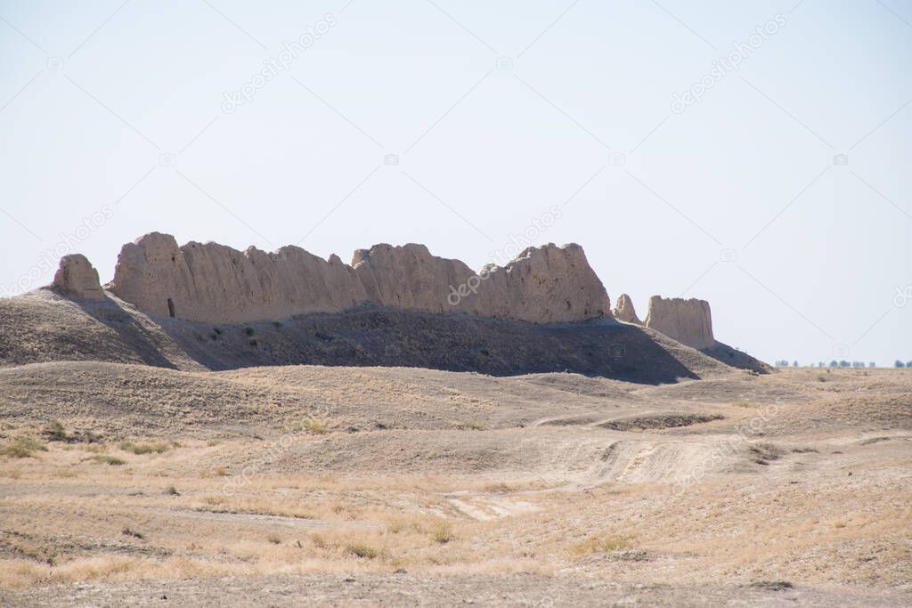 Turkestan Ancient Sauran, travel concept 