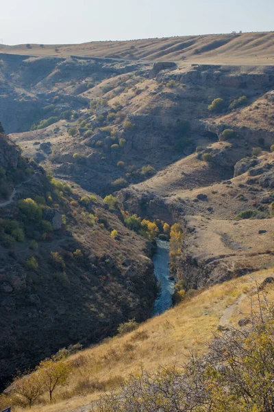 Вид Гірську Річку Осінній Сезон Концепція Подорожей — стокове фото