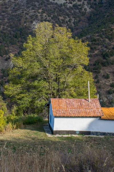 Ξύλινο Σπίτι Στα Βουνά — Φωτογραφία Αρχείου