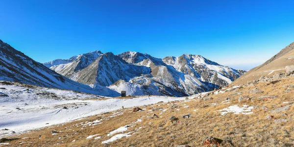 Increíble Vista Montaña Tian Shan Cerca Ciudad Alamty Kazajstán Mejor — Foto de Stock