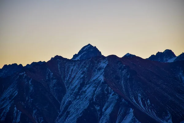 Vue Imprenable Sur Montagne Tian Shan Près Ville Alamty Kazakhstan — Photo