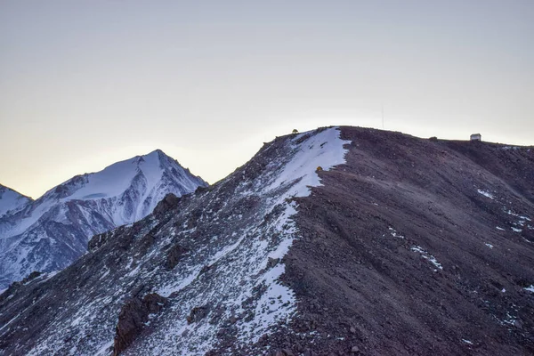 Vue Imprenable Sur Montagne Tian Shan Près Ville Alamty Kazakhstan — Photo