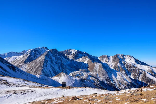 Úžasné Slunečné Ráno Horách Tian Shan Poblíž Města Alamty Kazachstánu — Stock fotografie