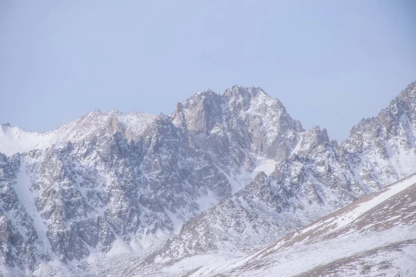 Vue Aérienne Depuis Gorge Prohodnoe Dans Montagne Tian Shan Près — Photo