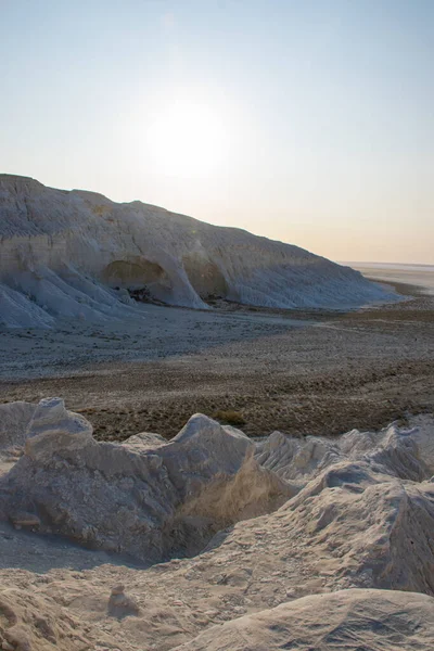 Tuznair Salino Meseta Ustyurt Desierto Occidental Kazajstán Región Aktau — Foto de Stock