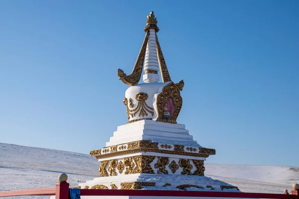 Syn Traditionell Buddhist Stupa Dagtid — Stockfoto