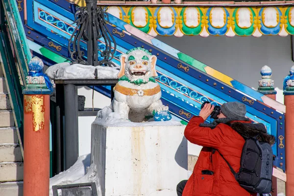 Ivolginsky Datsan Klooster Rusland Jan 2020 Ivolginsky Datsan Klooster Zonnige — Stockfoto