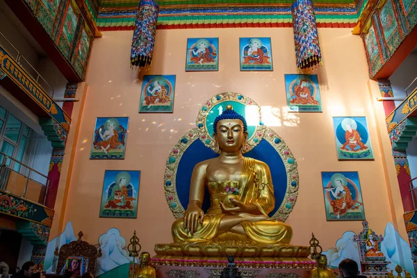 Ulan Ude Russia Febbraio 2020 Statua Oro Del Buddha Sull — Foto Stock