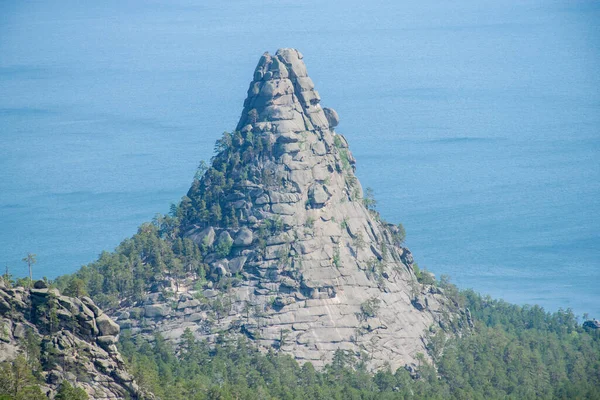 Montagne Rocciose Verdi Nel Parco Nazionale Del Burabay Kazakistan Centrale — Foto Stock