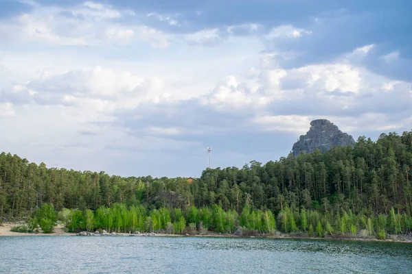 Зелені Скелясті Гори Національному Парку Бурабай Центральний Казахстан — стокове фото