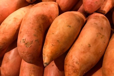 Piyasaya sürülmüş taze patates. İyi bir geçmiş. Hasat konsepti