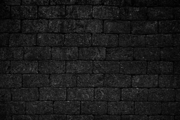 Black Rough Brick Wall Texture Background — Stock Photo, Image