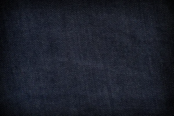 Donkerblauwe Jeans Textuur Achtergrond — Stockfoto