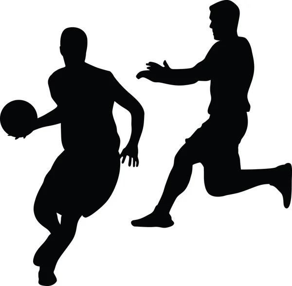 Παίκτης μπάσκετ σιλουέτα διάνυσμα — Διανυσματικό Αρχείο